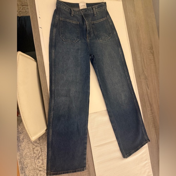 Reformation Dark Blue Flare Jeans - Picture 5 of 7